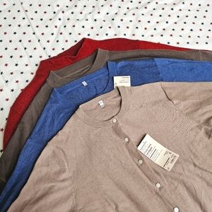 Muji sweaters and cardigans